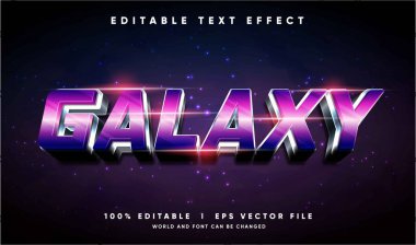 Modern stil ile düzenlenebilir 3d vektör metin efekti