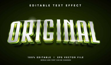 Modern biçimdeki düzenlenebilir özgün vektör metin efekti