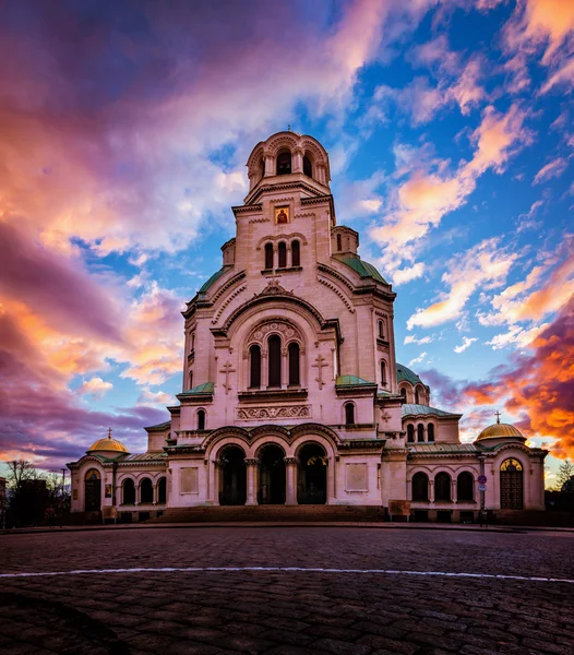 Alexander Nevski-kathedraal in Sofia Bulgarije — Stockfoto