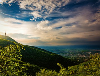 Vitosha mountain Sofia Bulgaristan üzerinden harika görünümünden