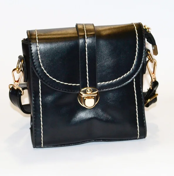 Чорна сумка жіночий — стокове фото