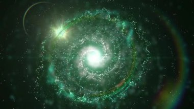 Parlak, sarmal bir galaksi uzayda döner, plazma, enerji ve ışıkla oynar. Bu animasyonu bazı astrolojik ve kozmik projelerinizde kullanabilirsiniz, ya da arka plan olarak kullanabilirsiniz..
