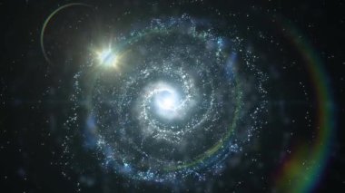 Parlak, sarmal bir galaksi uzayda döner, plazma, enerji ve ışıkla oynar. Bu animasyonu bazı astrolojik ve kozmik projelerinizde kullanabilirsiniz, ya da arka plan olarak kullanabilirsiniz..