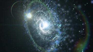 Parlak, sarmal bir galaksi uzayda döner, plazma, enerji ve ışıkla oynar. Bu animasyonu bazı astrolojik ve kozmik projelerinizde kullanabilirsiniz, ya da arka plan olarak kullanabilirsiniz..