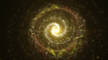 Parlak, sarmal bir galaksi uzayda döner, plazma, enerji ve ışıkla oynar. Bu animasyonu bazı astrolojik ve kozmik projelerinizde kullanabilirsiniz, ya da arka plan olarak kullanabilirsiniz..