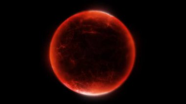 Parçacıklardan ve enerjik dinamik dalgalardan oluşan parlak, parıldayan bir küre uzayda sorunsuzca hareket eder..