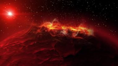 Fantastik, parlak, peri masalı gibi bir manzara etrafında kameranın gezindiği, varlığın etkisini yaratan.