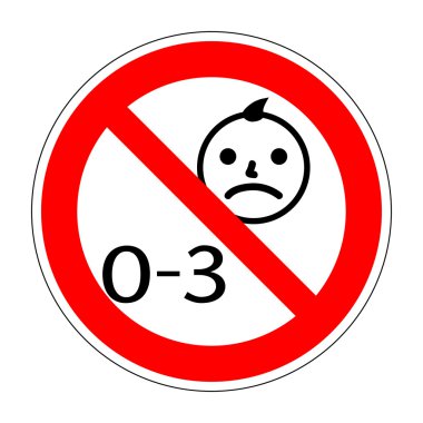 Çocuk yok 0-3 işareti 12.03