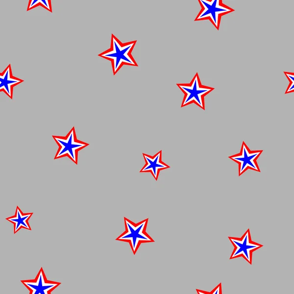 Sterne chaotisches nahtloses Muster 3.06 — Stockvektor