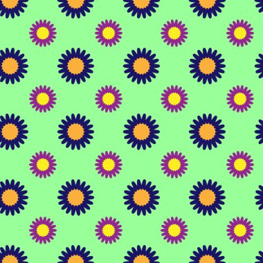 Çiçekler geometrik dikişsiz desen 8,04