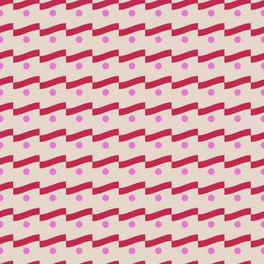 Dalga ve polka nokta dikişsiz desen 26,06