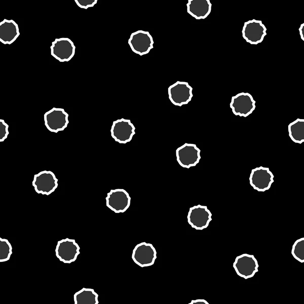 Polka Dot kaotiska sömlösa mönster 23,06 — Stock vektor