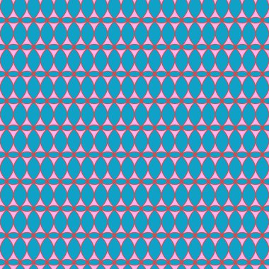 Oval ve üçgen dikişsiz desen 9.07