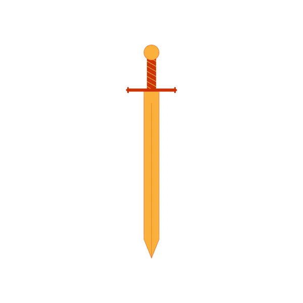 Zeichen Schwert Gold 22.07 — Stockvektor