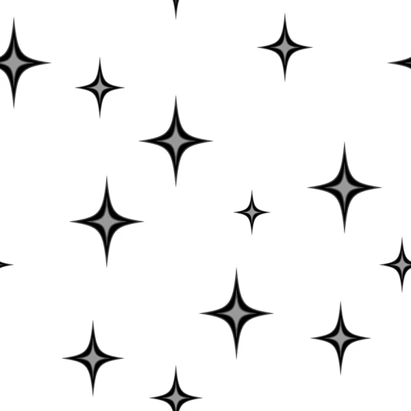 Étoiles motif sans couture chaotique 6.07 — Image vectorielle