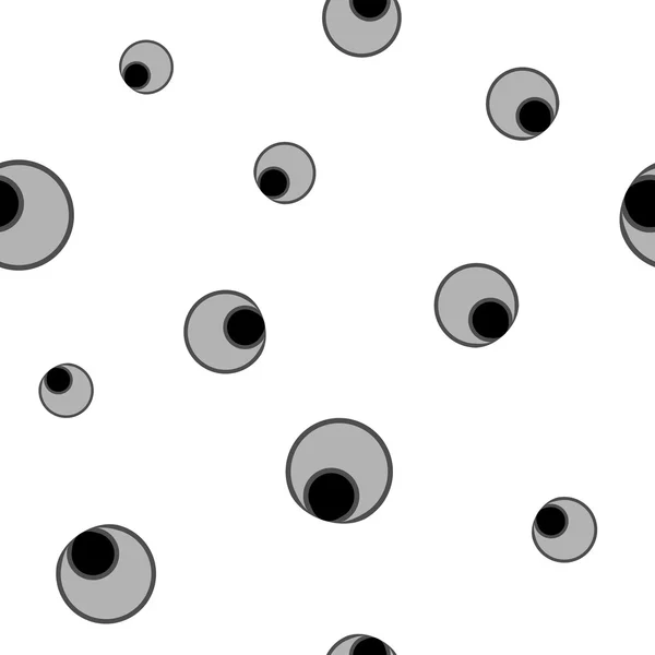 Polka dot Chaotic seamless pattern 7.07 — стоковый вектор