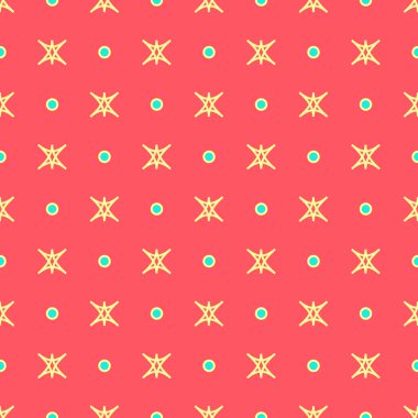Yıldız ve puantiyeli geometrik seamless modeli 40.07