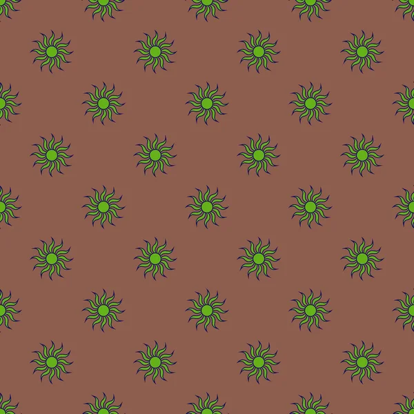 Fleurs motif géométrique sans couture 51.07 — Image vectorielle