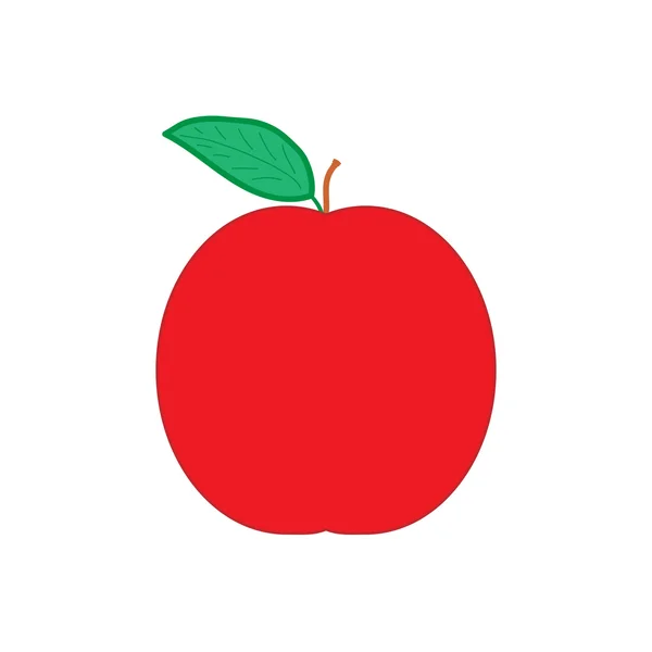 Знак плоского яблока 37х7 — стоковый вектор