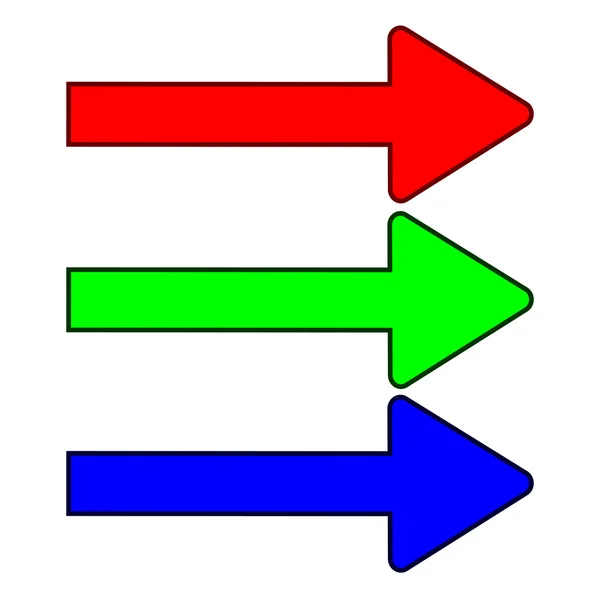 Establecer flechas de color 17.07 — Archivo Imágenes Vectoriales