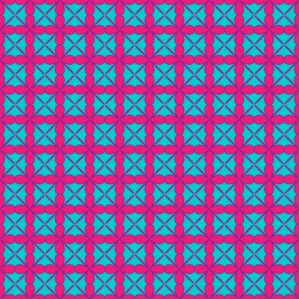 Květina a linie geometrický vzor bezešvé 11,08 — Stockový vektor