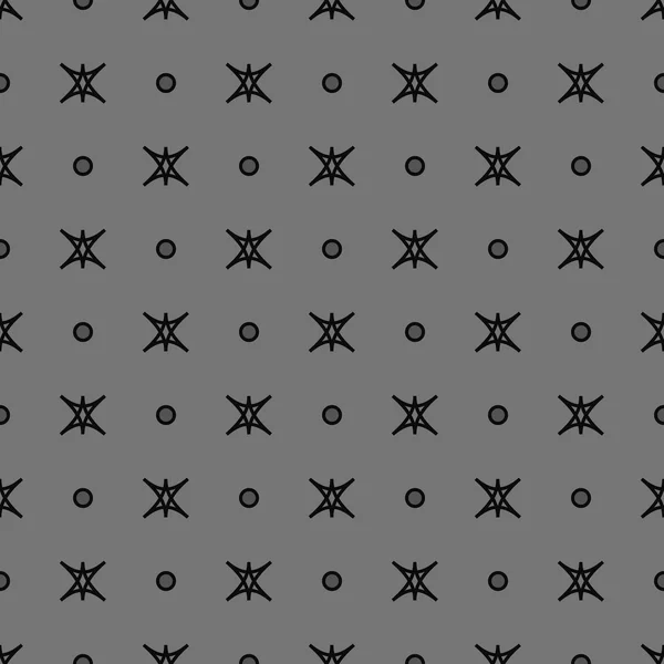 스타 와 물방울 무늬 매끄러운 패턴 21.09 — 스톡 벡터