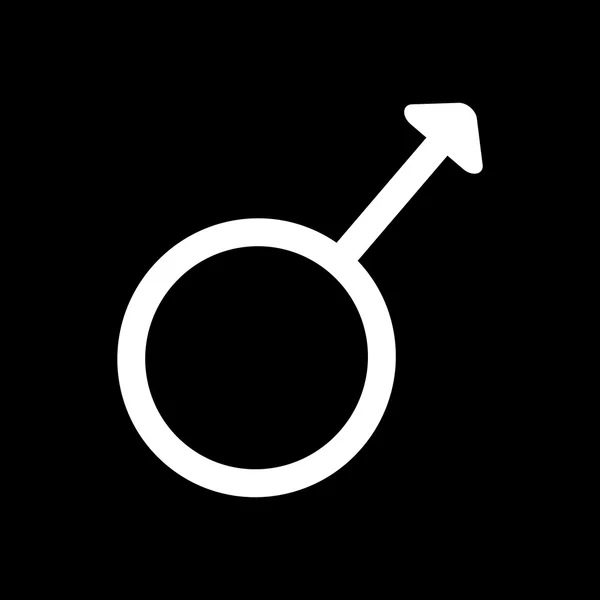 Cinsiyet işareti mızrak ve kalkan Mars 8,09 — Stok Vektör