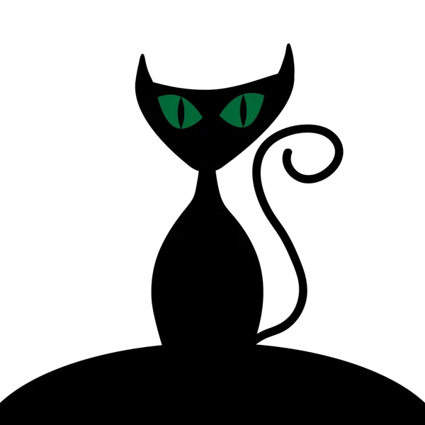 Halloween-Katze registrieren 1.09 — Stockvektor