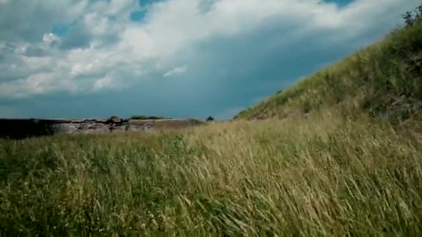 Kronstadt alte militärische festung von fort rif — Stockvideo