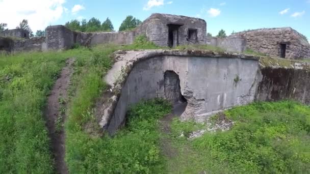 Versterkingen Van Het Fort Rif Gebouwd Eeuw — Stockvideo