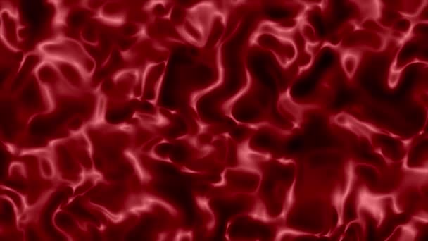 Abstraction Dynamic Background Form Red Plasma Changing Time Space — Stock Video