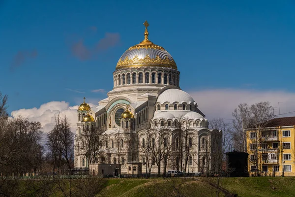 Rusko Dubna2021 Jarní Pohled Katedrálu Mikuláše Pěkného Slunečného Dne Letní — Stock fotografie
