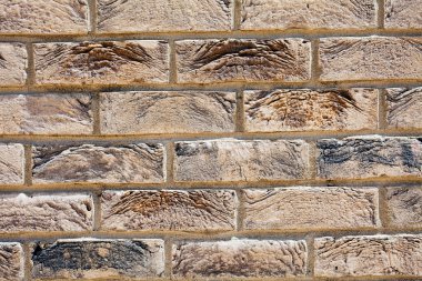 Parlak tuğla duvara odaklan