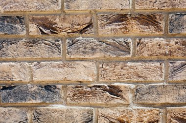 Parlak tuğla duvara odaklan