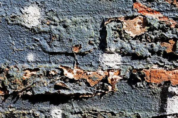 Абстрактна Стара Стіна Тріснутим Фасадом Сірим Тлом — стокове фото