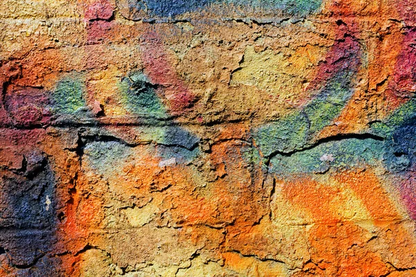 Damaged Wall Paint Residues Note Shallow Depth Field — Stock Photo, Image