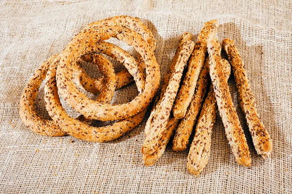 Pastelería Paño Lino Para Desayuno Nota Poca Profundidad Campo —  Fotos de Stock