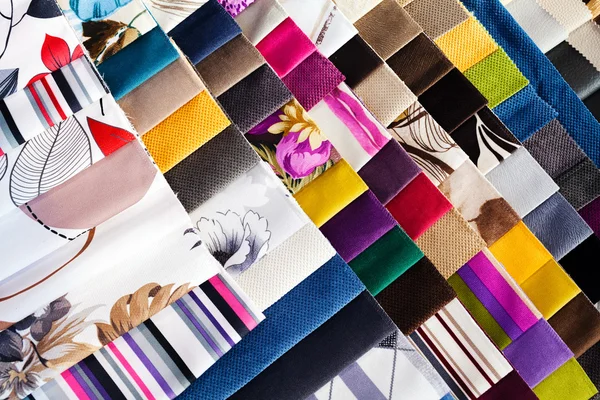 Stoffmuster Für Textil Und Möbel — Stockfoto