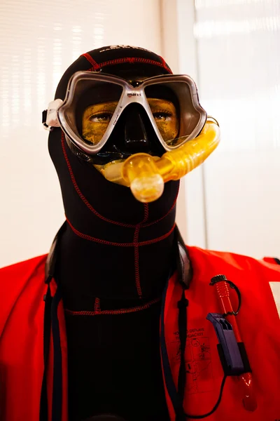 Protective Suits Masks Divers — 스톡 사진