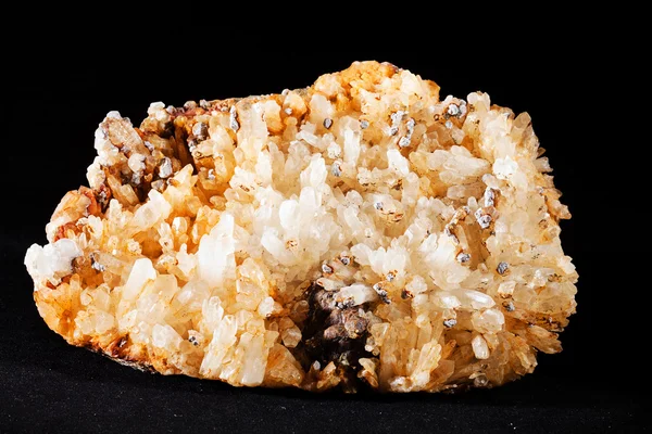 Mineral Quarc Fundo Preto — Fotografia de Stock