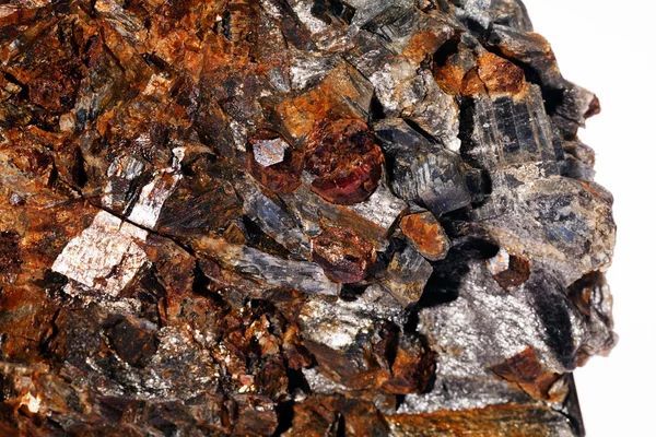 Kyanite Mineral Kyanite Mineral Garnets White Background — Φωτογραφία Αρχείου