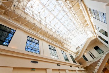 Alışverişte alışılmadık bir tavan, alan derinliğine dikkat edin.