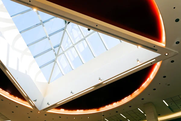 Soffitto Circolare Insolito Nel Centro Commerciale Nota Profondità Campo Poco — Foto Stock