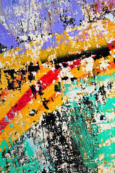 Birçok renge sahip bir kapatma duvarının soyutlanması, alanın sığ derinliğine dikkat edin