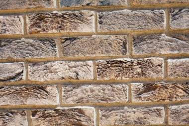 Parlak tuğla duvara odaklan