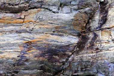 Çapraz kesitli taş duvar, derin alan derinliğine dikkat edin.