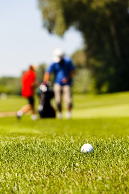 Golf Sahası not alan sığ derinliği oyuncular ile