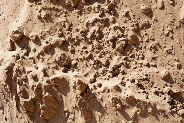 Mindre Sand Konstruktion Med Grus — Stockfoto
