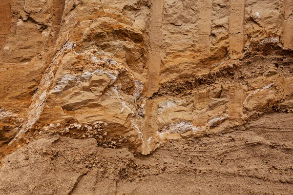 Mindre Sand Och Stenar Konstruktionen — Stockfoto