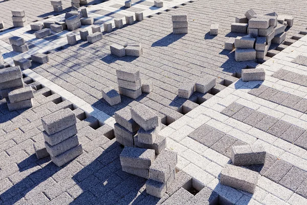 concrete cubes, the construction curb